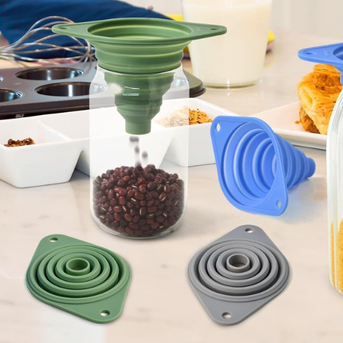 Silicone Kitchen Travel Popular Collapsible Funnel Set